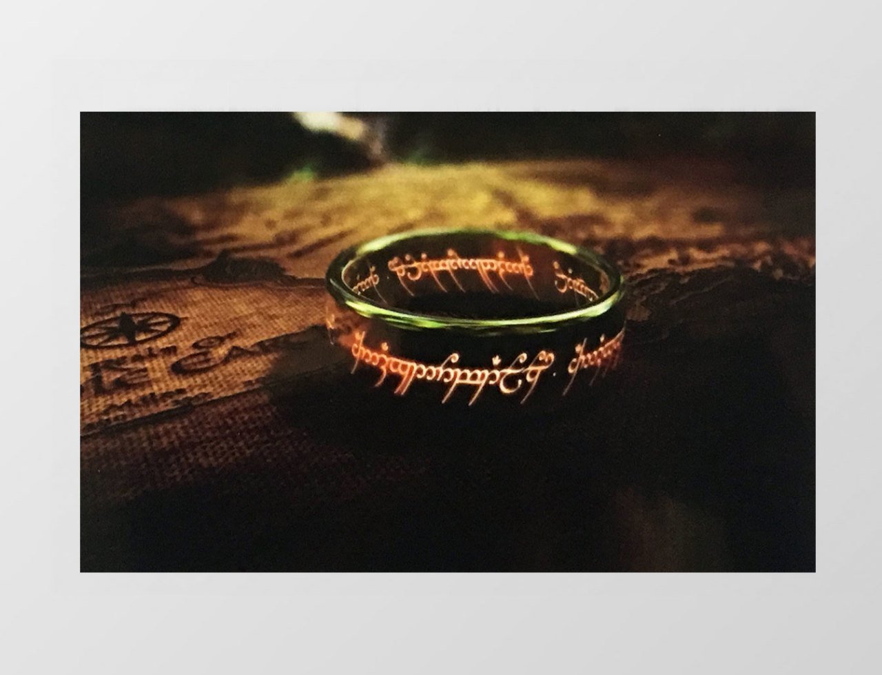 Sauron Yüzüğü Tablosu Çerçevesiz - 50x70