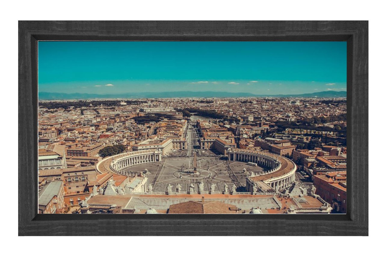 Roma Tablosu Siyah Ahşap - 100x200