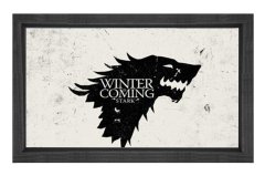 Game Of Thrones Tablosu Siyah Ahşap Çerçeve - 70x100