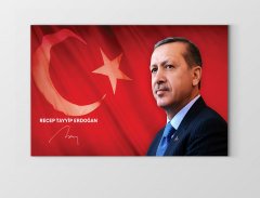 Sayın: Recep Tayyip Erdoğan Tablosu Çerçevesiz - 40x60