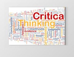 Critical Thinking =Kritik Düşün Tablosu Çerçevesiz - 50x90