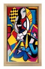 Pablo Picasso Tablosu Naturel Ahşap Çerçeve - 40x60