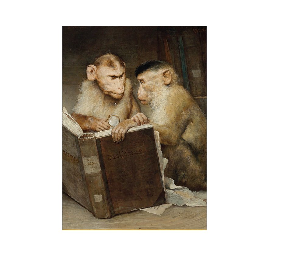 Gabriel von Max - The Scholars Tablosu Çerçevesiz - 40x60