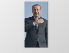 Sayın: Recep Tayyip Erdoğan Tablosu Çerçevesiz - 50x90