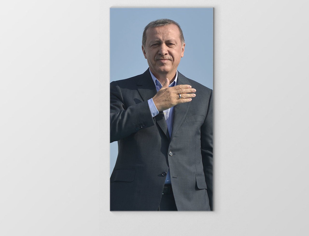 Sayın: Recep Tayyip Erdoğan Tablosu Çerçevesiz - 70x100