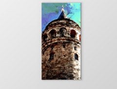 Galata Kulesi Tablosu Çerçevesiz - 40x60