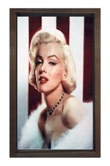 Marilyn Monroe Tablosu Kahverengi Ahşap Çerçeve - 100x200