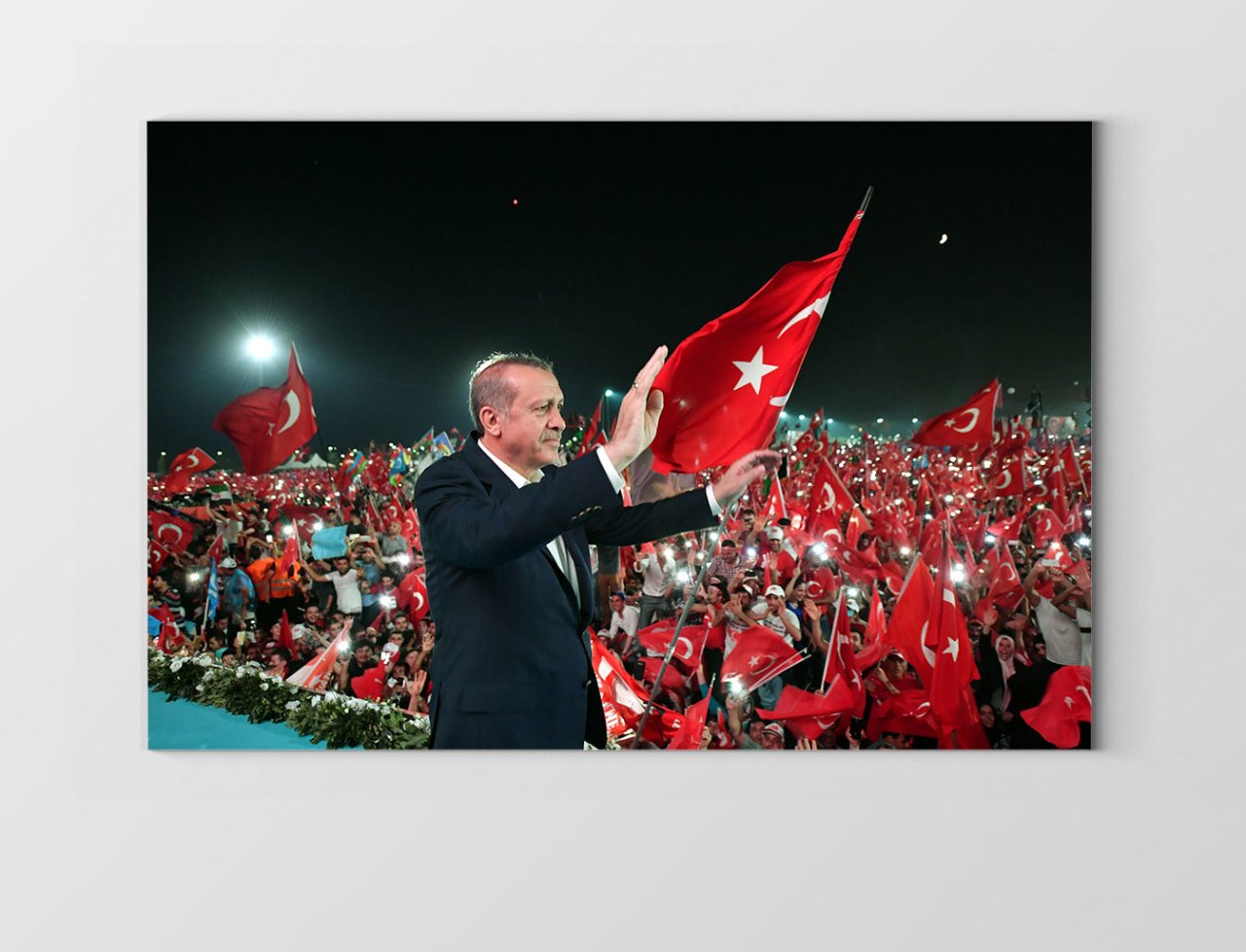 Sayın: Recep Tayyip Erdoğan Tablosu Çerçevesiz - 40x60