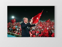 Sayın: Recep Tayyip Erdoğan Tablosu Çerçevesiz - 40x60