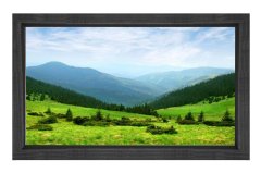Muhteşem Yeşil Manzara Tablosu Siyah Ahşap - 40x60