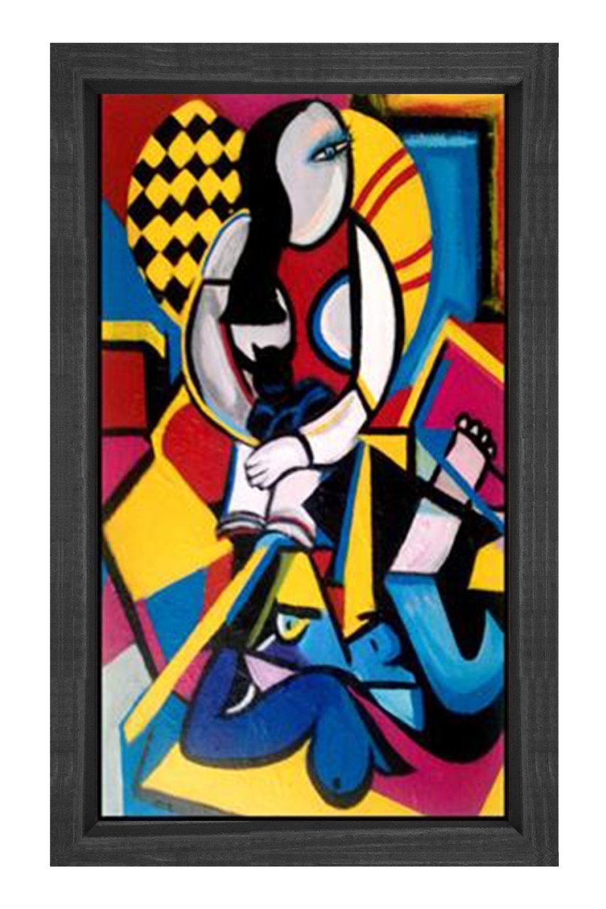 Pablo Picasso Tablosu Siyah Ahşap Çerçeve - 50x90