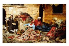 Osmanlı Esnafları Tablosu Çerçevesiz - 70x100