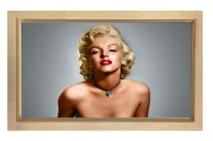 Marilyn Monroe Tablosu Naturel Ahşap Çerçeve - 40x60