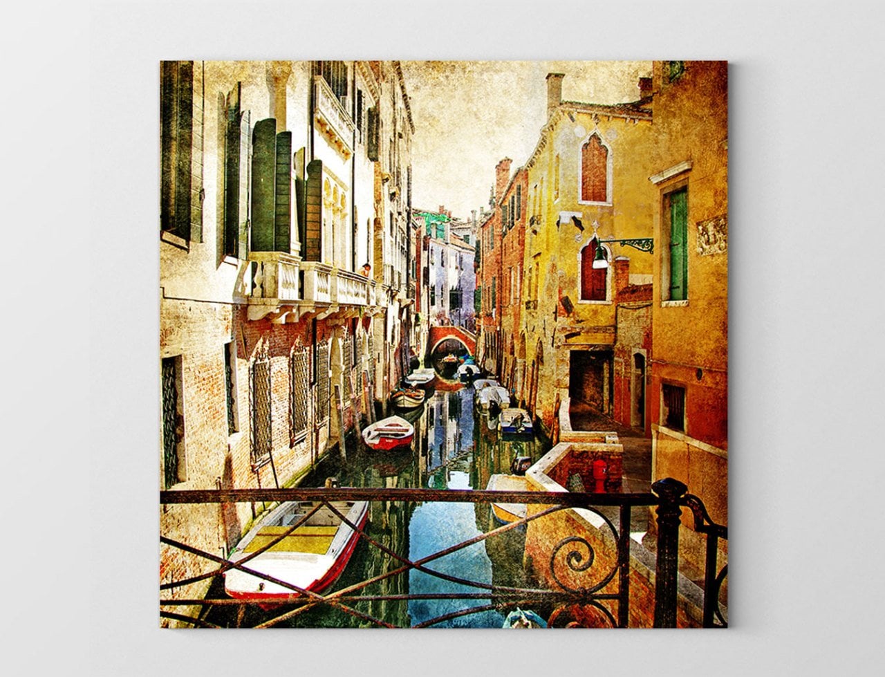 Venedik  Balkonu Tablosu Çerçevesiz - 30x30