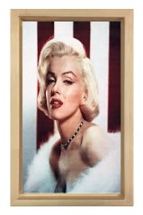 Marilyn Monroe Tablosu Naturel Ahşap Çerçeve - 70x100
