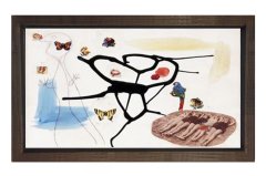 Soyut Tablo Tablosu Kahverengi Ahşap Çerçeve - 100x200