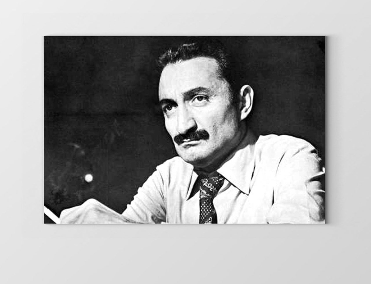 Sayın:Bülent Ecevit Tablosu Çerçevesiz - 70x100