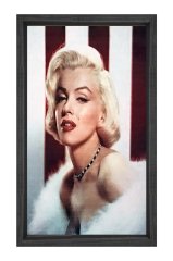 Marilyn Monroe Tablosu Siyah Ahşap Çerçeve - 100x150