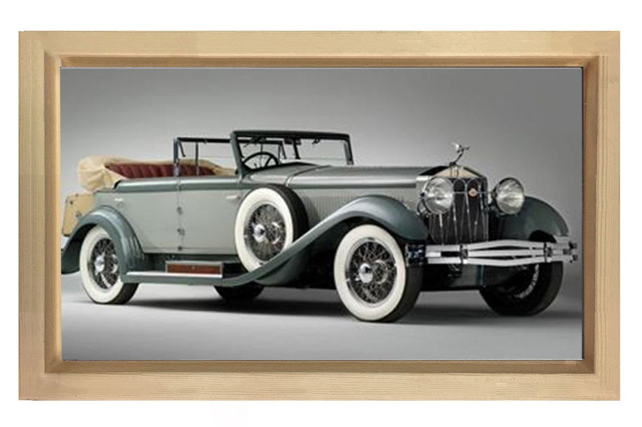 Isotta Fraschini Tipo 8a Tablosu Naturel Ahşap - 40x60