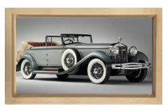Isotta Fraschini Tipo 8a Tablosu Naturel Ahşap - 40x60
