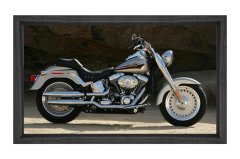 Zarif Motor Tablosu Tablosu Siyah Ahşap Çerçeve - 40x60
