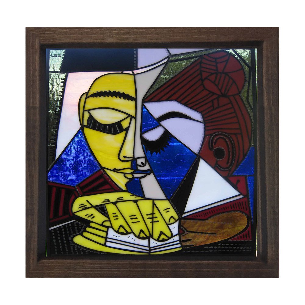 Bir Kadının Şansı Tablosu Kahverengi Ahşap Çerçeve - 100x100
