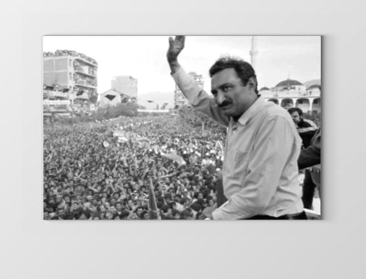 Sayın :Bülent Ecevit Tablosu Çerçevesiz - 70x100