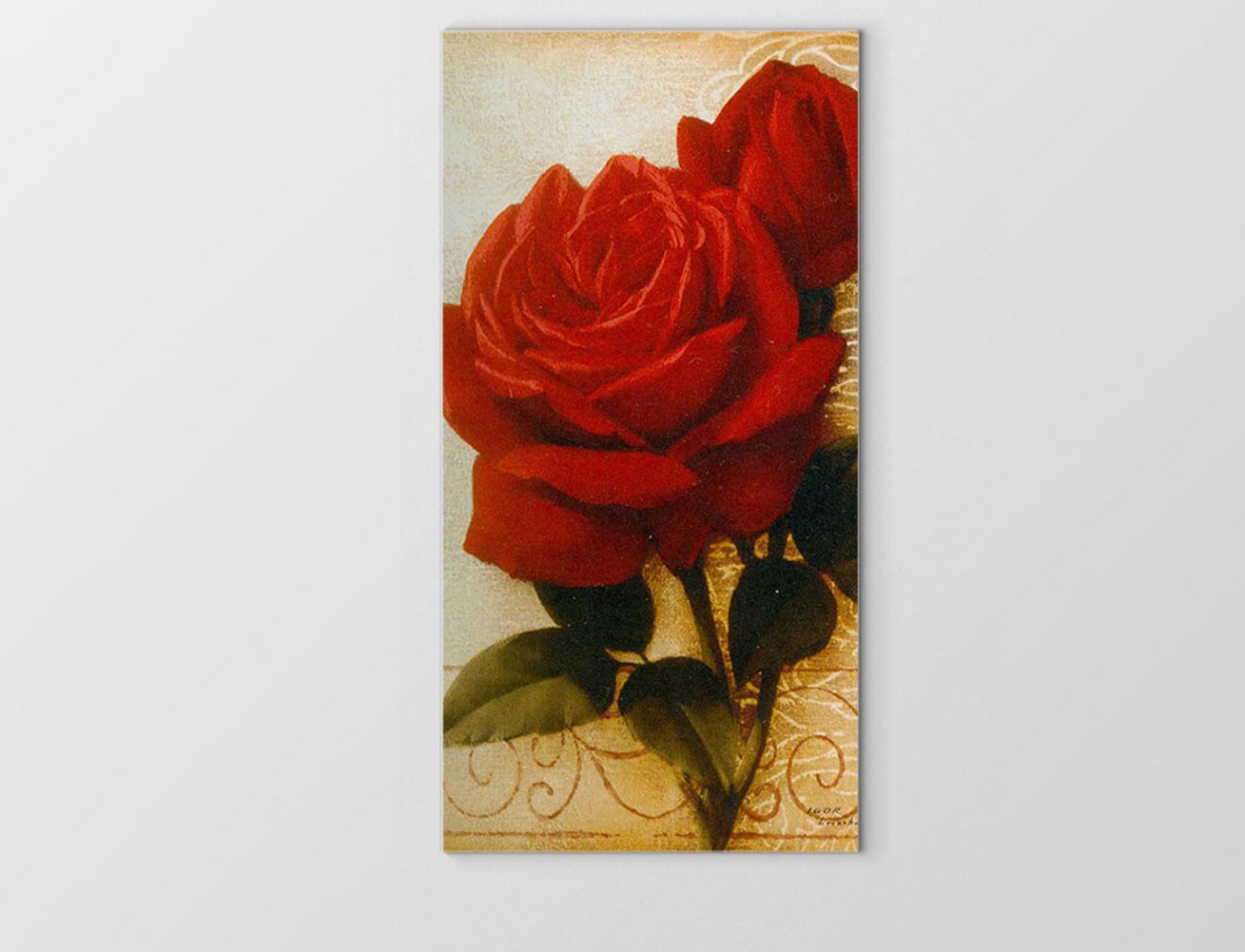 Güller Çiçek Tablosu Çerçevesiz - 45x30