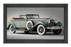 Isotta Fraschini Tipo 8a Tablosu Siyah Ahşap - 45x30
