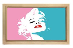 Marilyn Monroe Tablosu Naturel Ahşap Çerçeve - 100x150