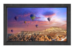 Balon Manzarası Tablosu Siyah Ahşap Çerçeve - 45x30