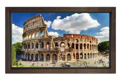 Roma Antik Kolezyum Tablosu Kahverengi Ahşap - 45x30