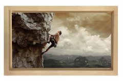 Dağcılık Tırmanma Tablosu Naturel Ahşap - 40x60