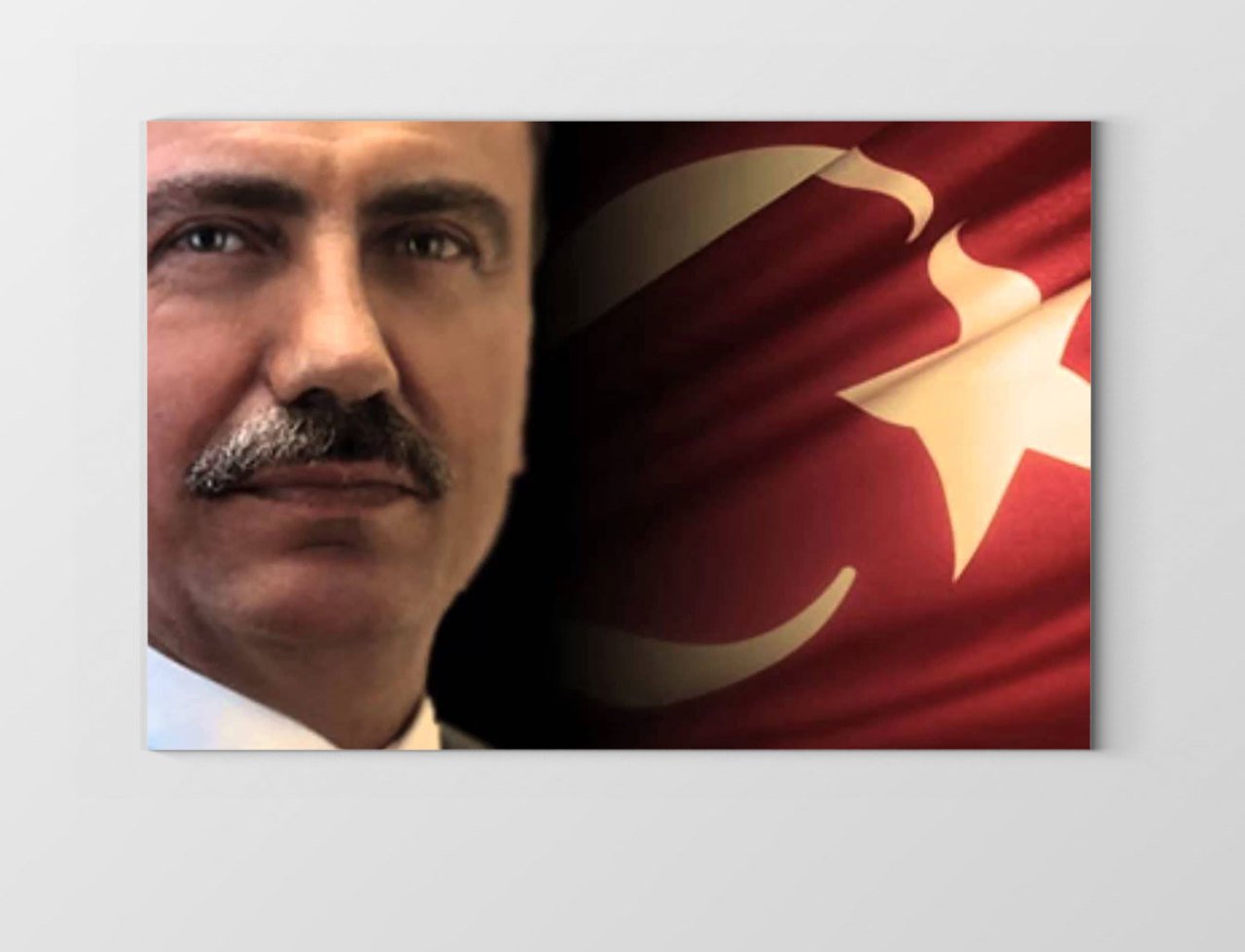 Sayın:Muhsin Yazıcıoğlu Tablosu Çerçevesiz - 40x60