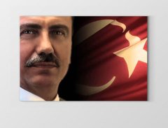 Sayın:Muhsin Yazıcıoğlu Tablosu Çerçevesiz - 40x60