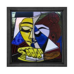 Bir Kadının Şansı Tablosu Siyah Ahşap Çerçeve - 100x100