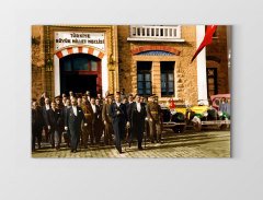 Atatürk Ve TBMM Tablosu Çerçevesiz - 100x150