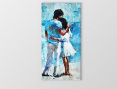 Aşık Çift Tablosu Çerçevesiz - 100x200