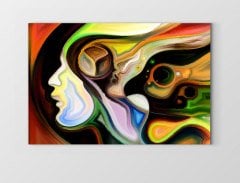 Soyut Reprodüksiyon Tablosu Çerçevesiz - 40x60