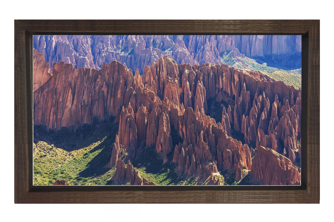 Büyük Kanyon Tablosu Kahverengi Ahşap - 70x100