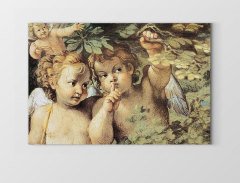 Melekli Bahçe Tablosu Çerçevesiz - 50x70