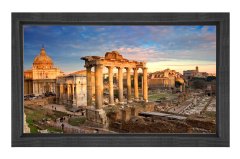 Roma ve Antik Tarihi Tablosu Siyah Ahşap - 50x90