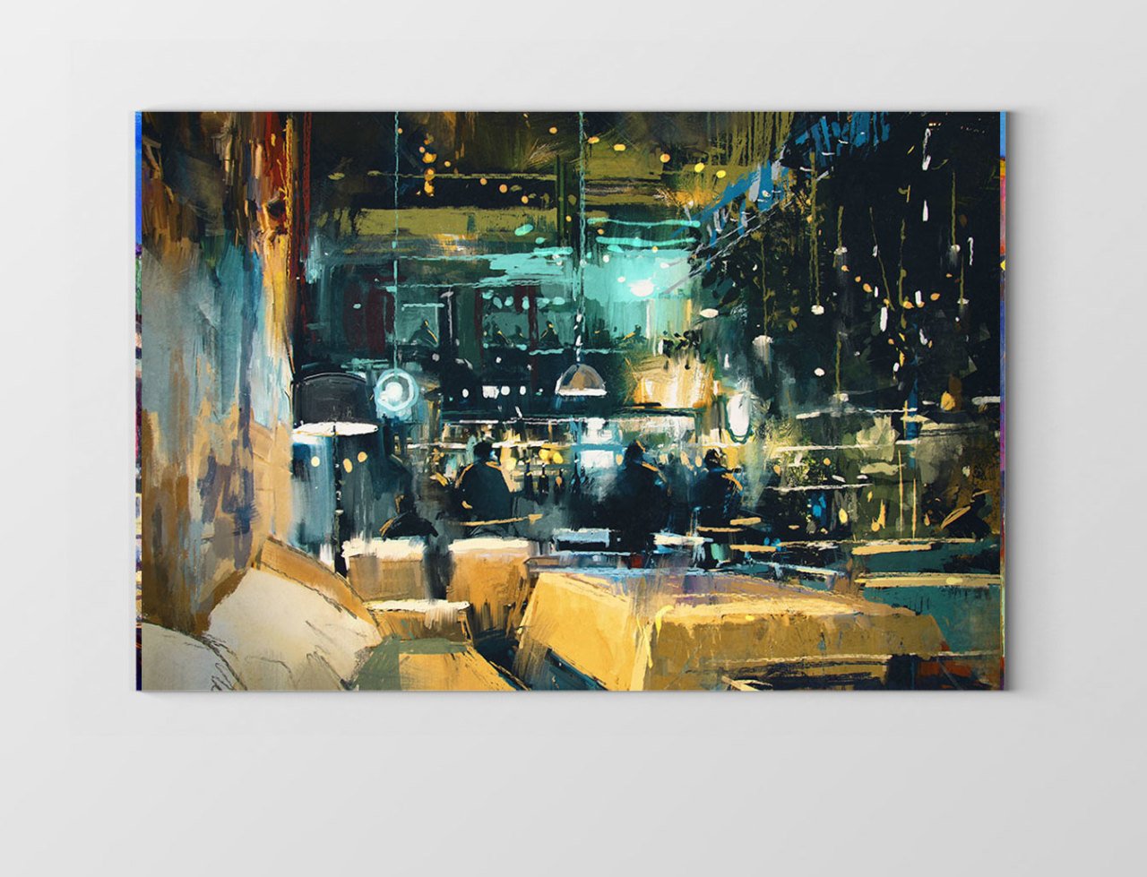 Şehir Ve Mekan Tablosu Çerçevesiz - 40x60