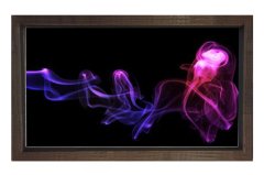 Duman Tablosu Kahverengi Ahşap - 40x60
