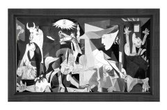 Guernica Tablosu Siyah Ahşap Çerçeve - 50x90