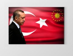 Sayın: Recep Tayyip Erdoğan Tablosu Çerçevesiz - 45x30
