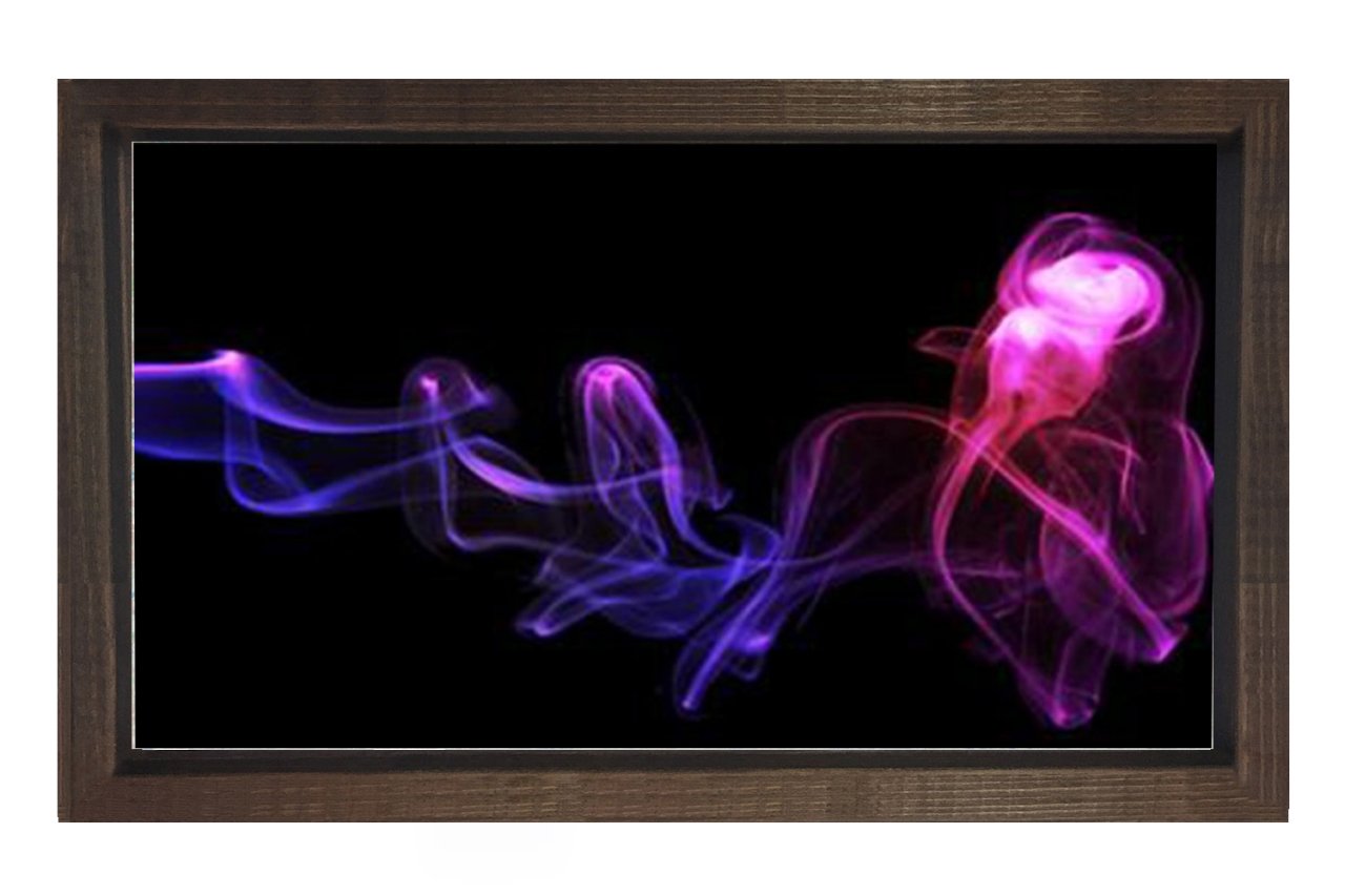 Duman Tablosu Kahverengi Ahşap - 70x100