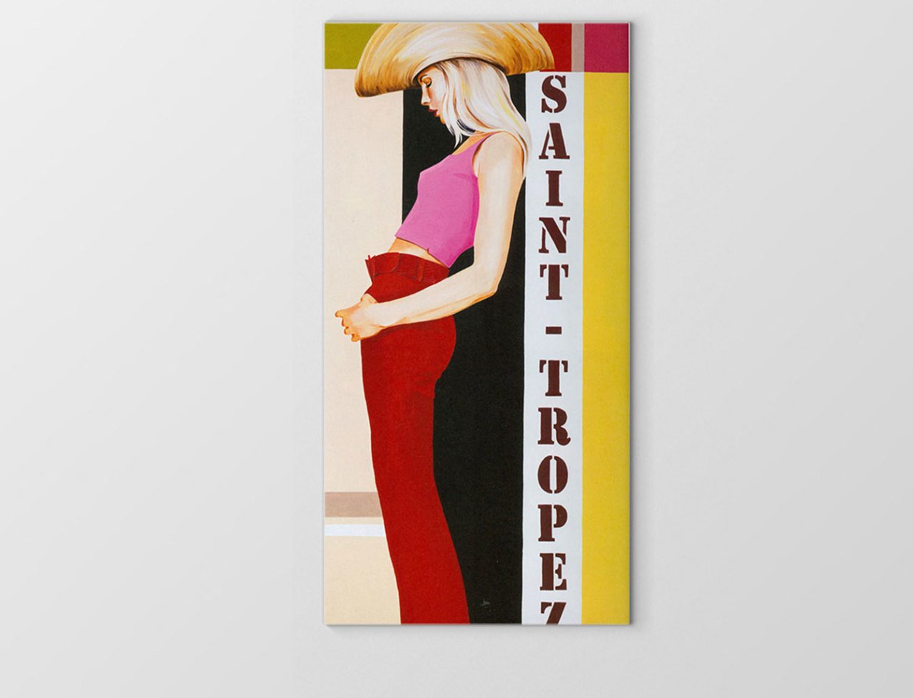Moda Kadını Tablosu Çerçevesiz - 40x60