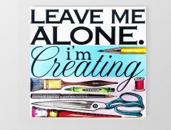 Leave me Alone Tablosu Çerçevesiz - 40x40