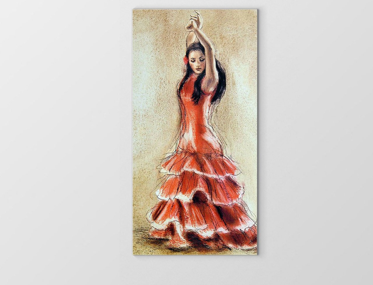 Dans Eden Çingene Tablosu Çerçevesiz - 100x150